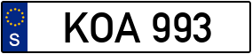 Trailer License Plate